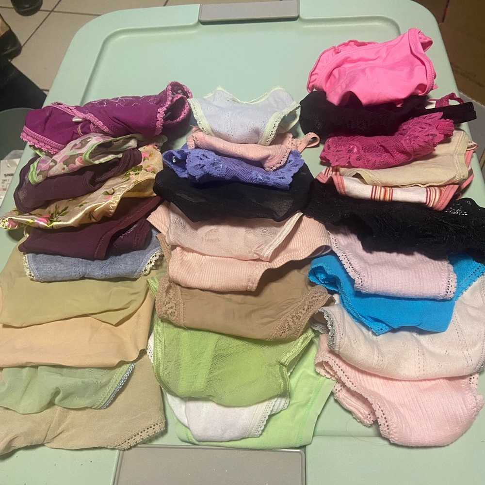 Lot Of 30 New Thong Underware M-l some with tags  1